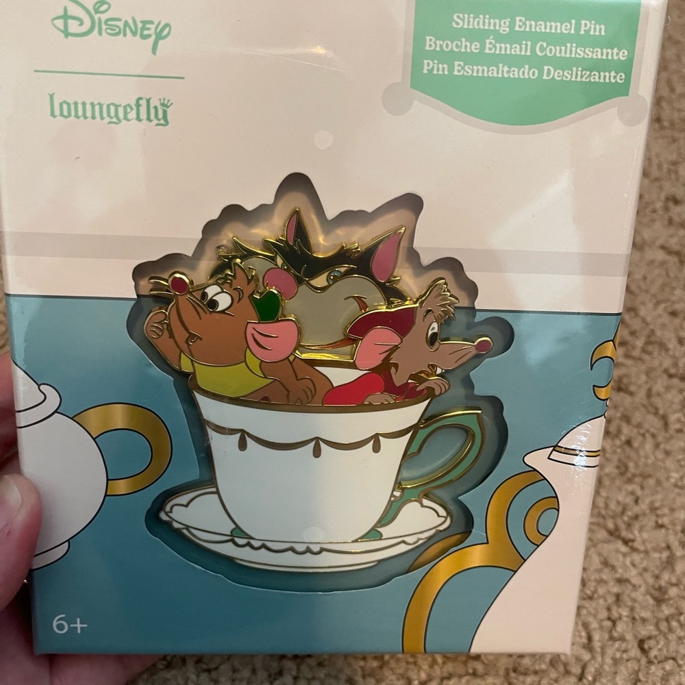 Loungefly Cinderella Mice Tea Cup LE 1800 Pin